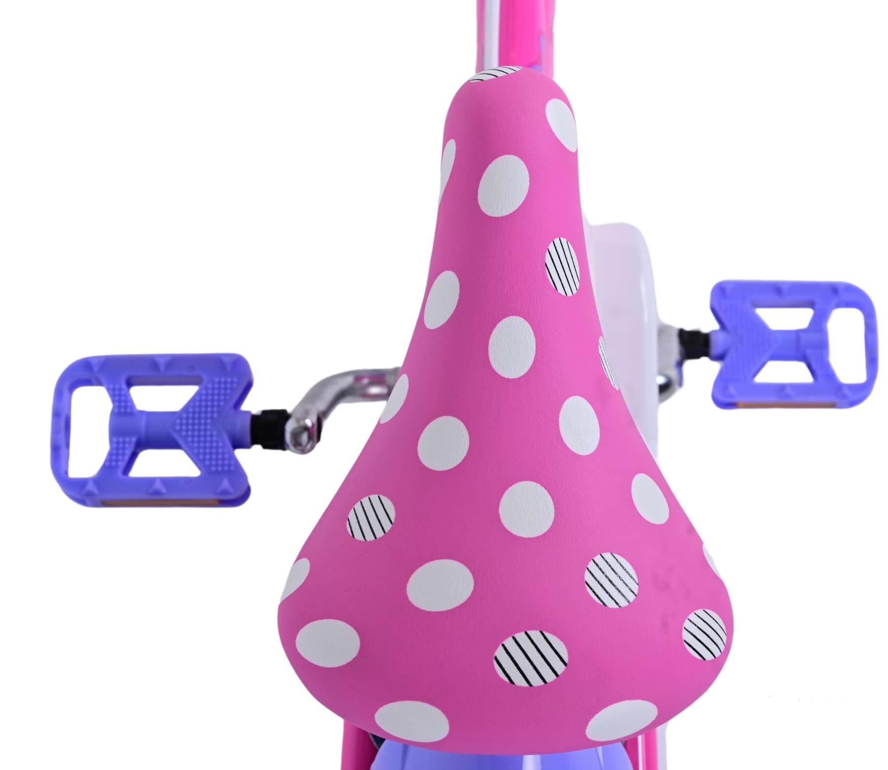 Disney Minnie Barncykel Två Handbromsar 16 tum, Rosa - Lilla Cykelbutiken