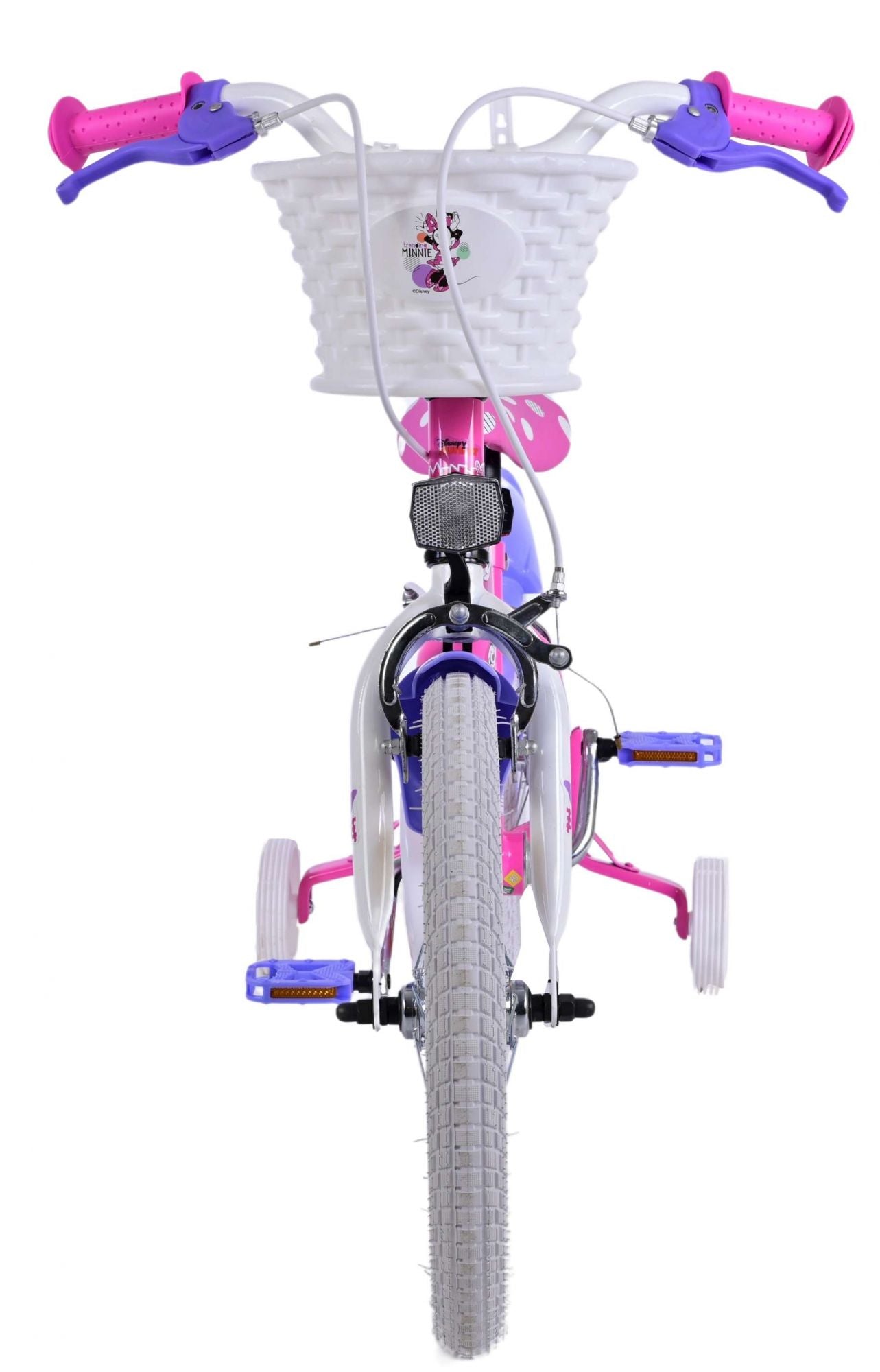 Disney Minnie Barncykel Två Handbromsar 16 tum, Rosa - Lilla Cykelbutiken