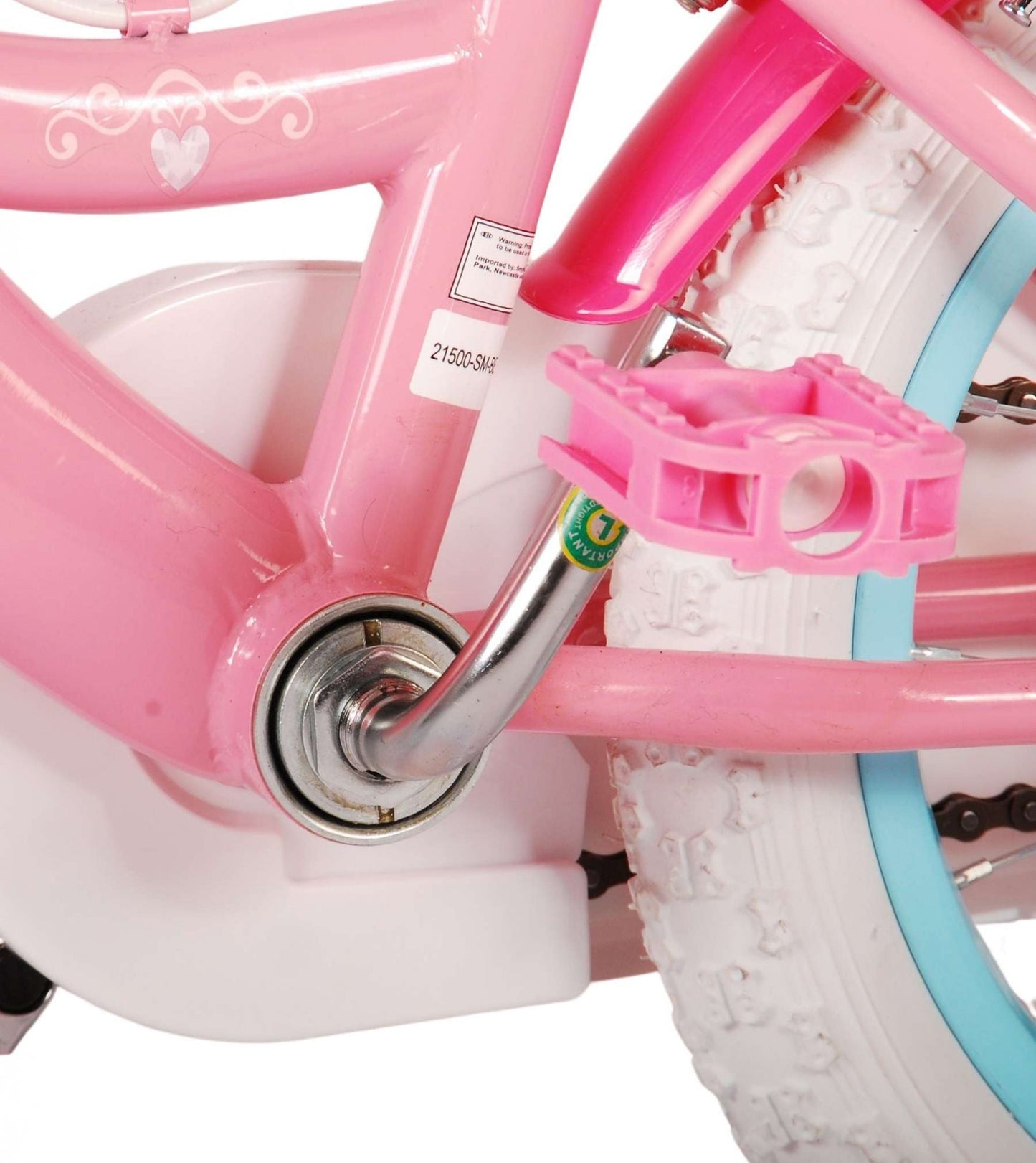 Disney Princess Barncykel Två Handbromsar 14 tum, Rosa - Lilla Cykelbutiken