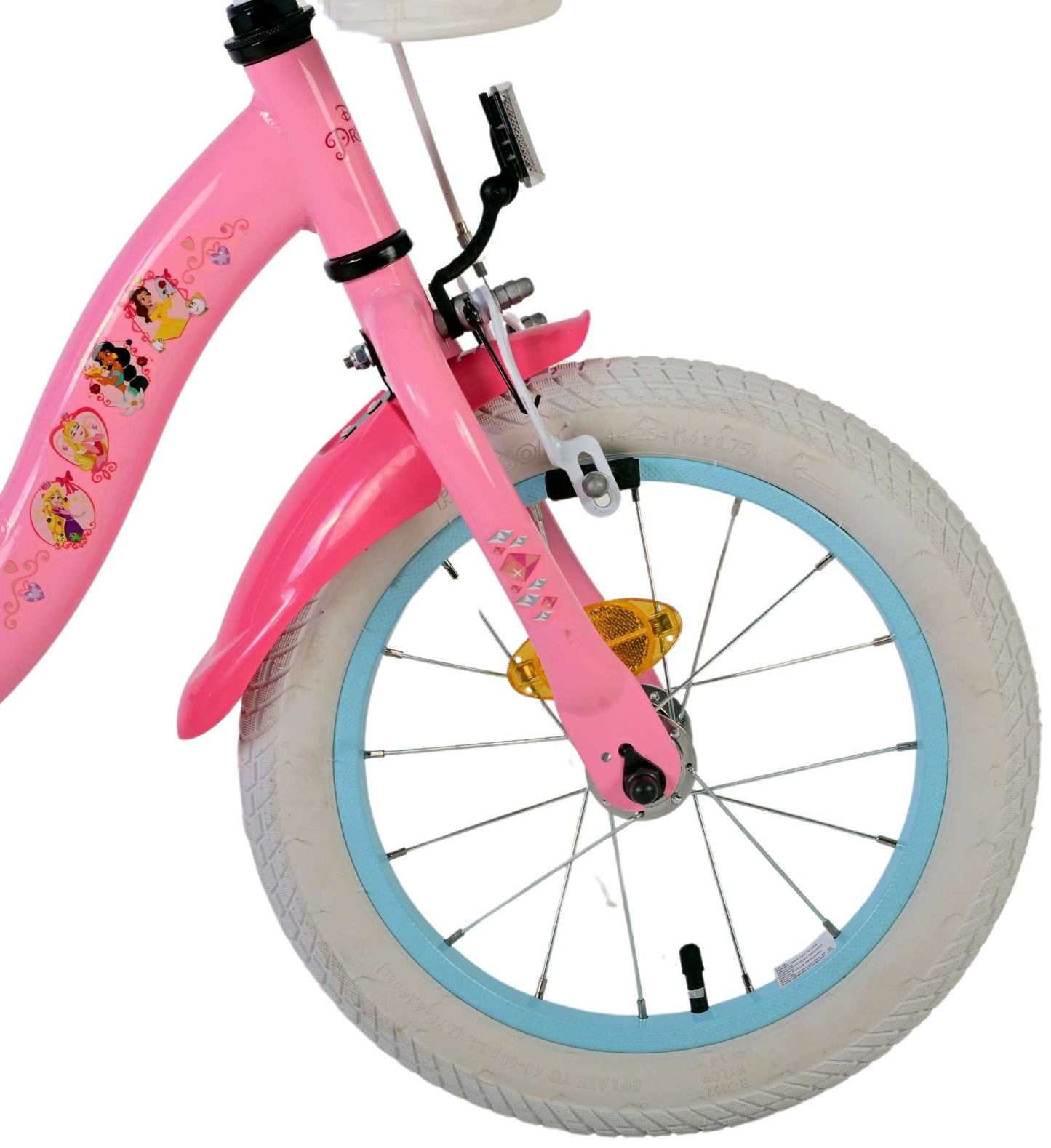 Disney Princess Barncykel 14 tum, Rosa - Lilla Cykelbutiken