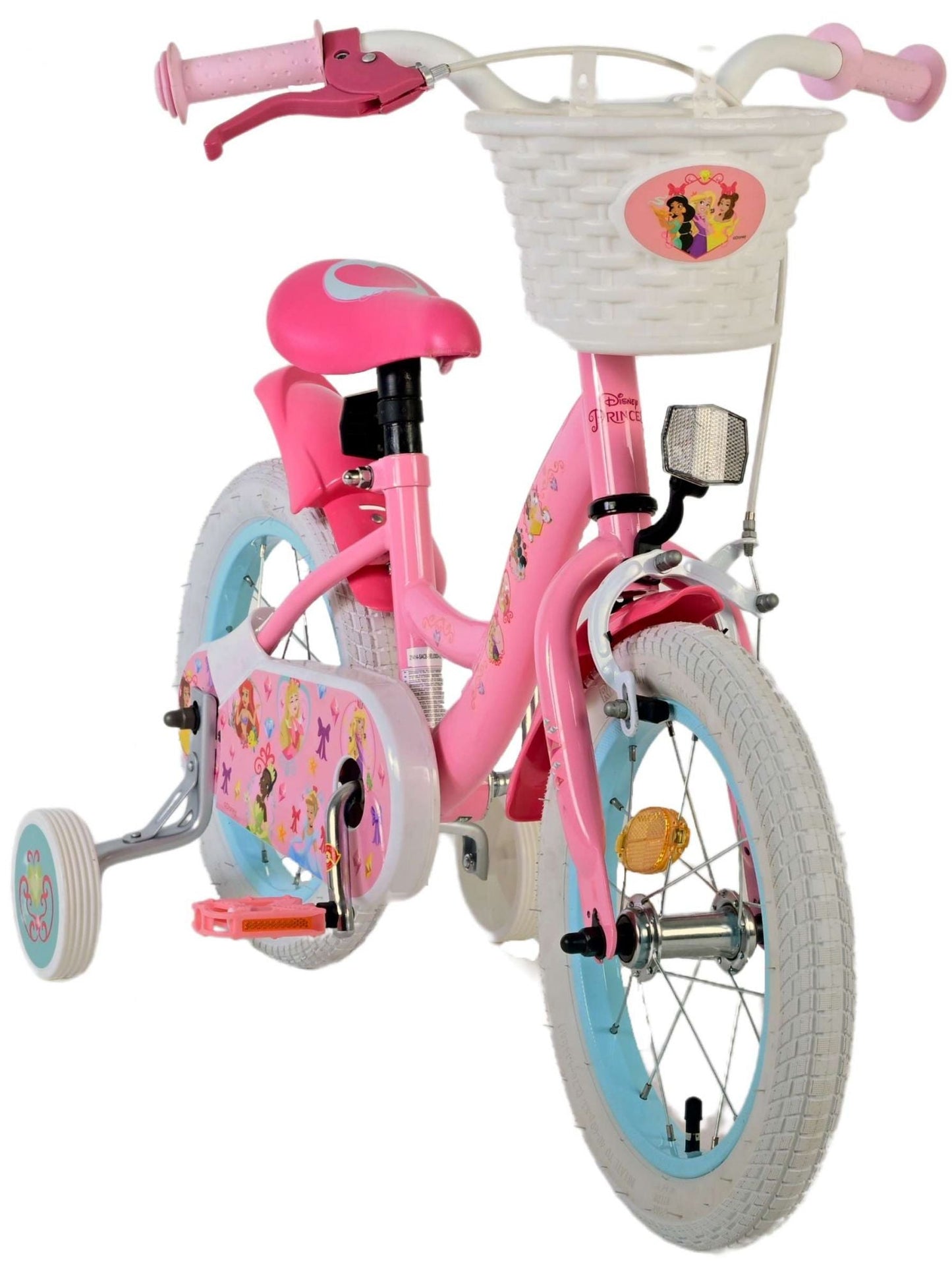 Disney Princess Barncykel 14 tum, Rosa - Lilla Cykelbutiken