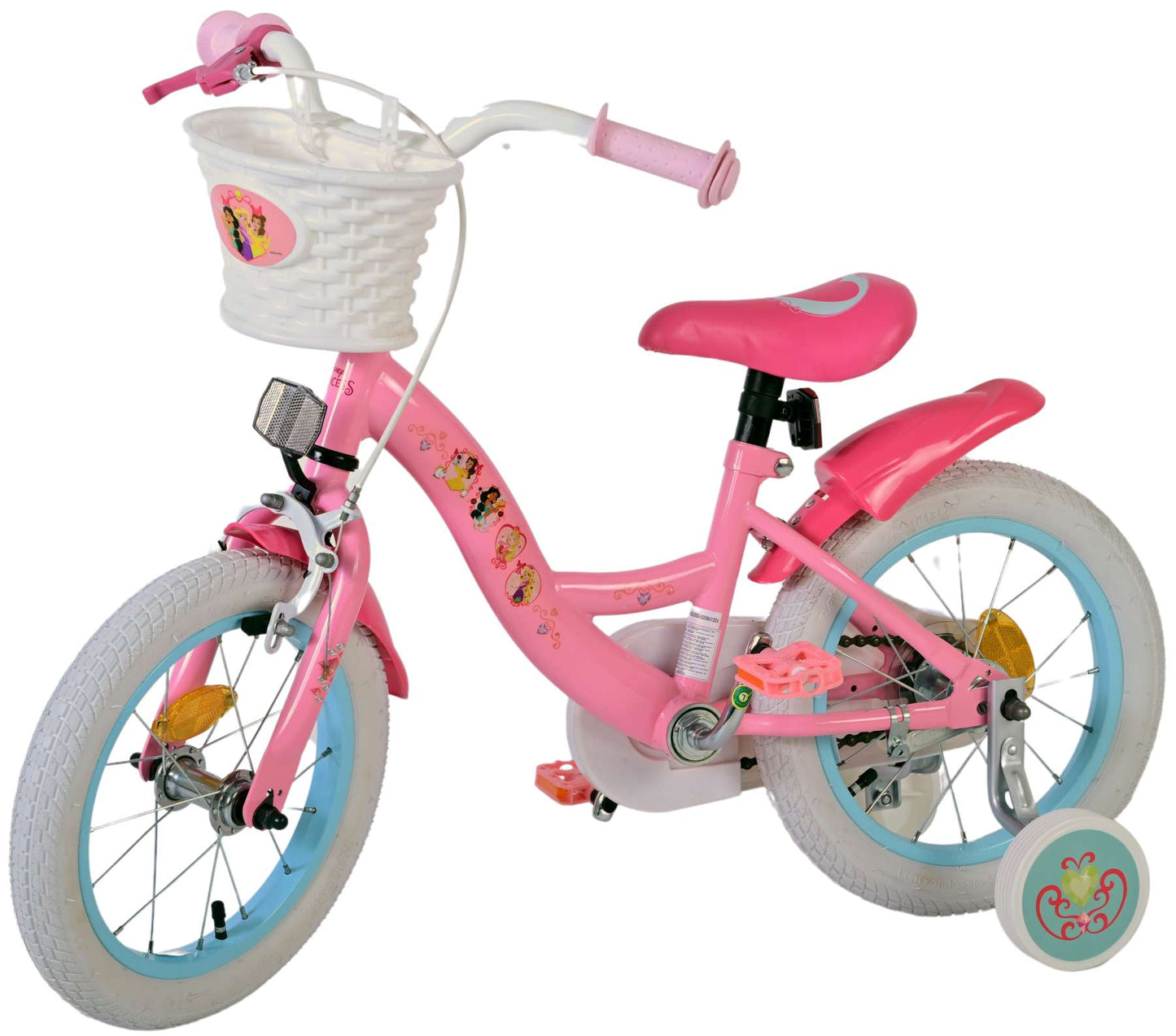 Disney Princess Barncykel 14 tum, Rosa - Lilla Cykelbutiken