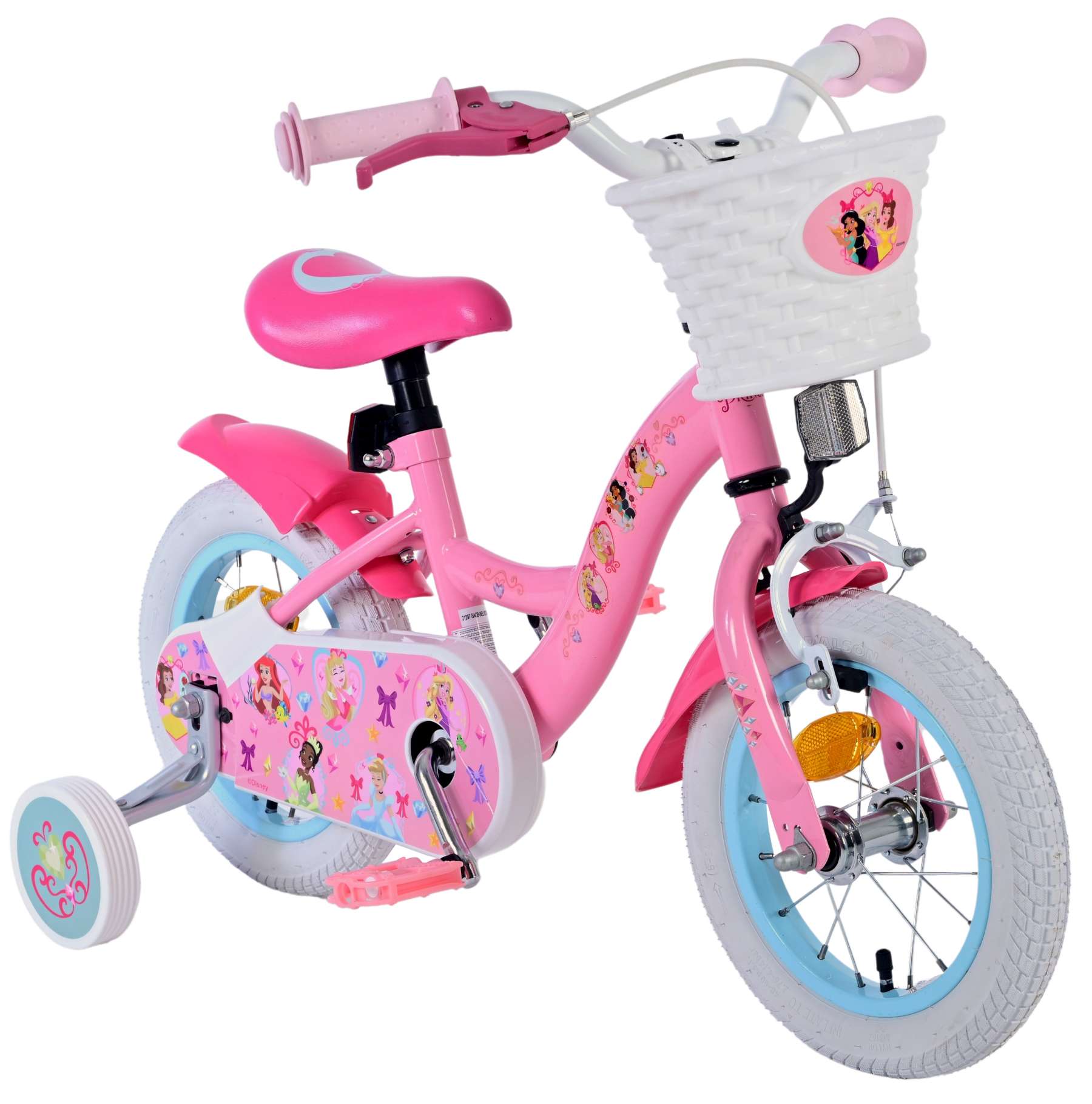 Disney Princess Barncykel 12 tum, Rosa - Lilla Cykelbutiken