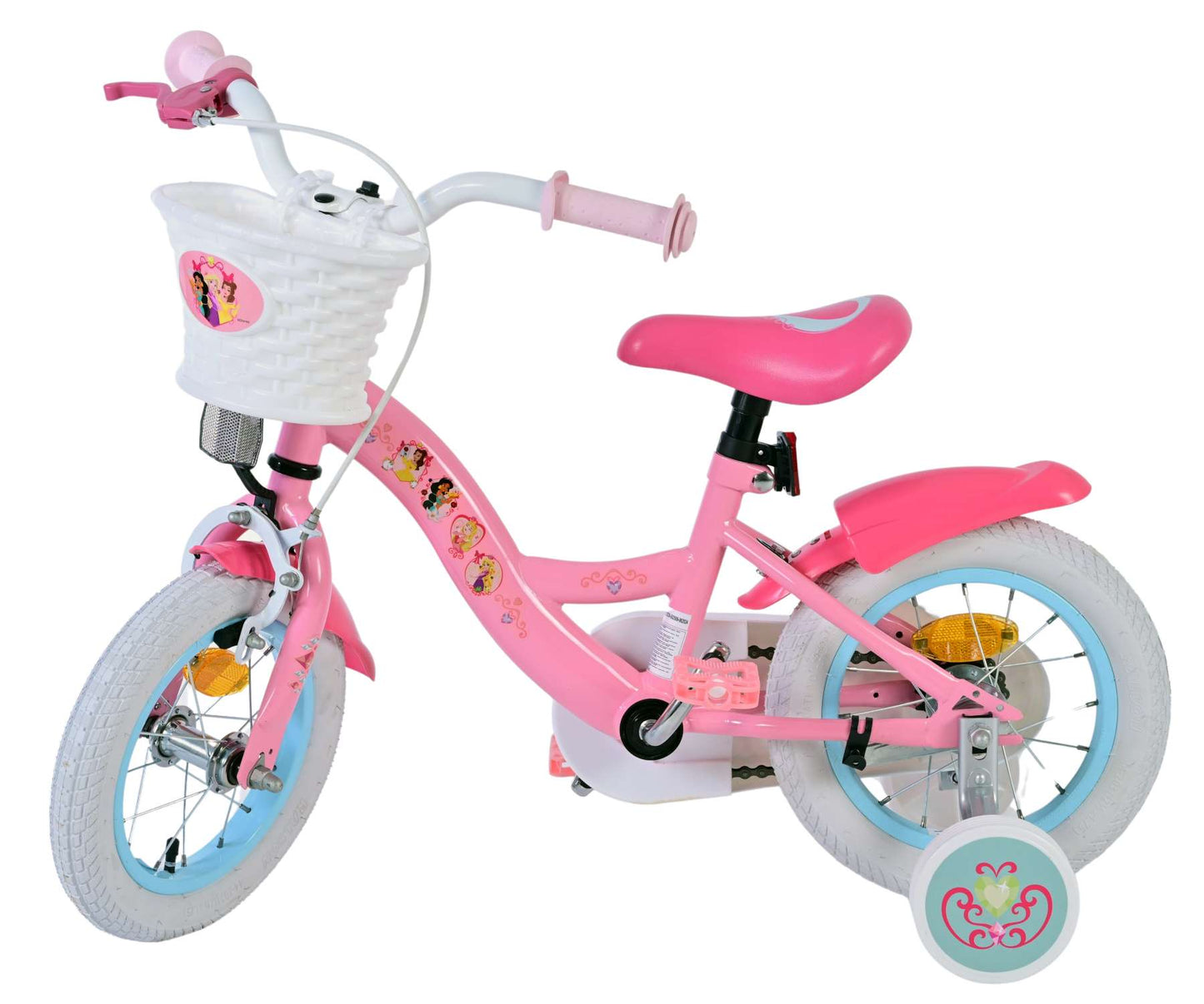 Disney Princess Barncykel 12 tum, Rosa - Lilla Cykelbutiken