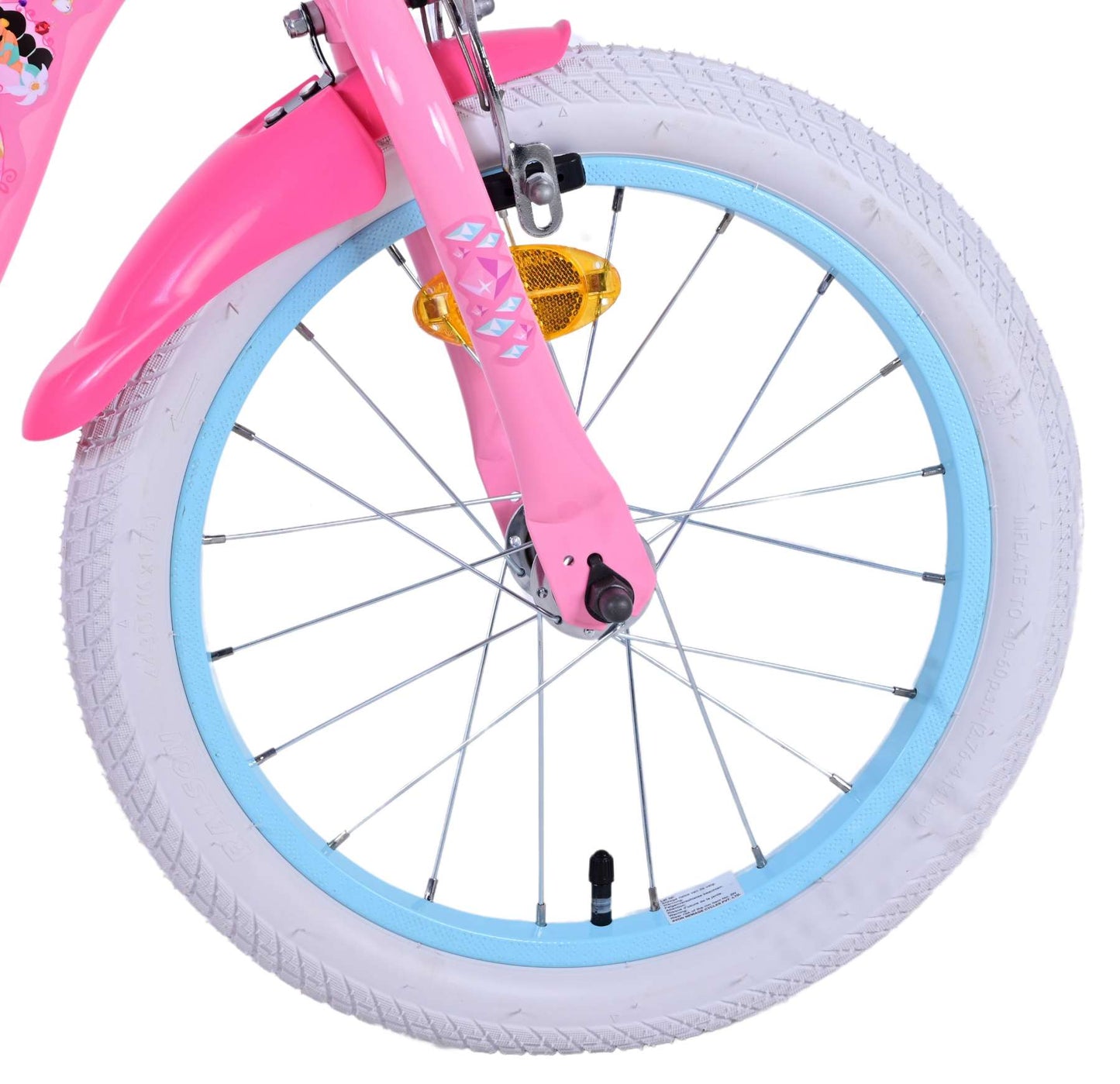 Disney Princess Barncykel Två Handbromsar 16 tum, Rosa - Lilla Cykelbutiken