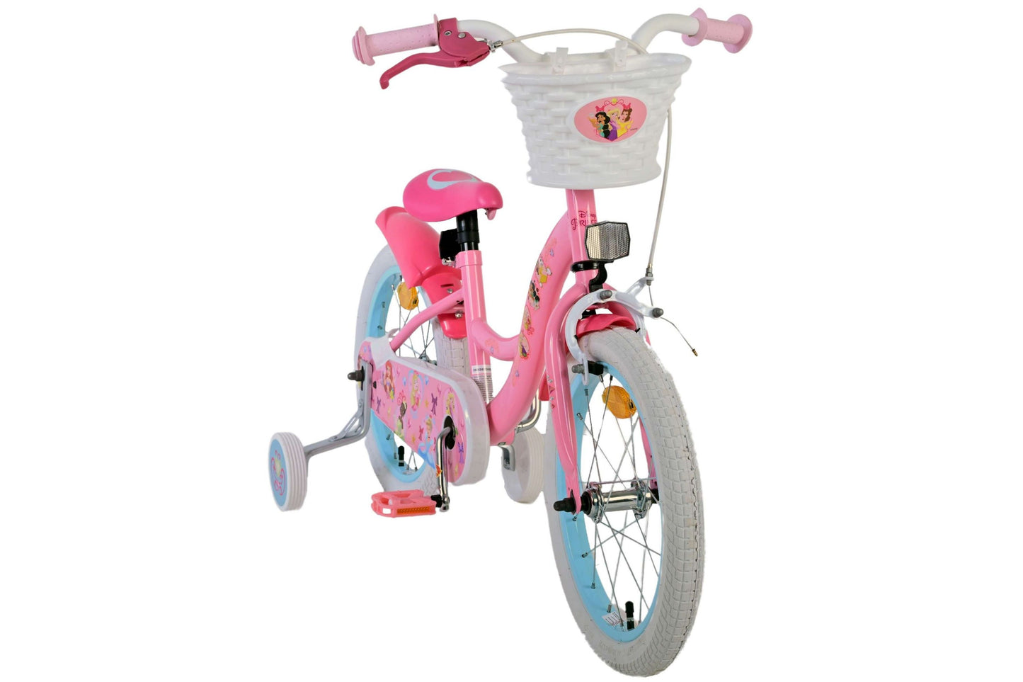 Disney Princess cykel 16 tum – Barncykel med handbroms & stödhjul