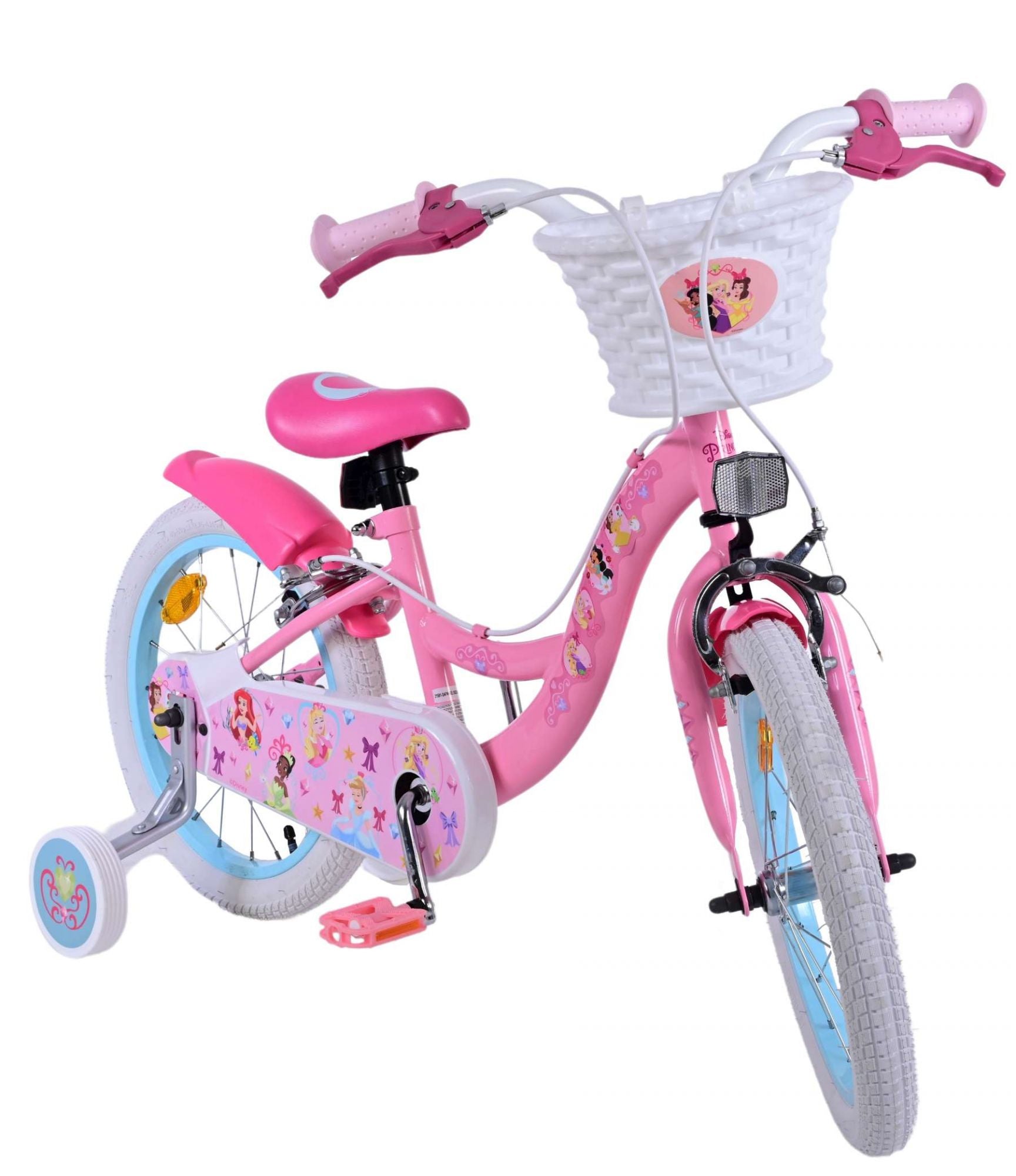 Disney Princess Barncykel Två Handbromsar 16 tum, Rosa - Lilla Cykelbutiken