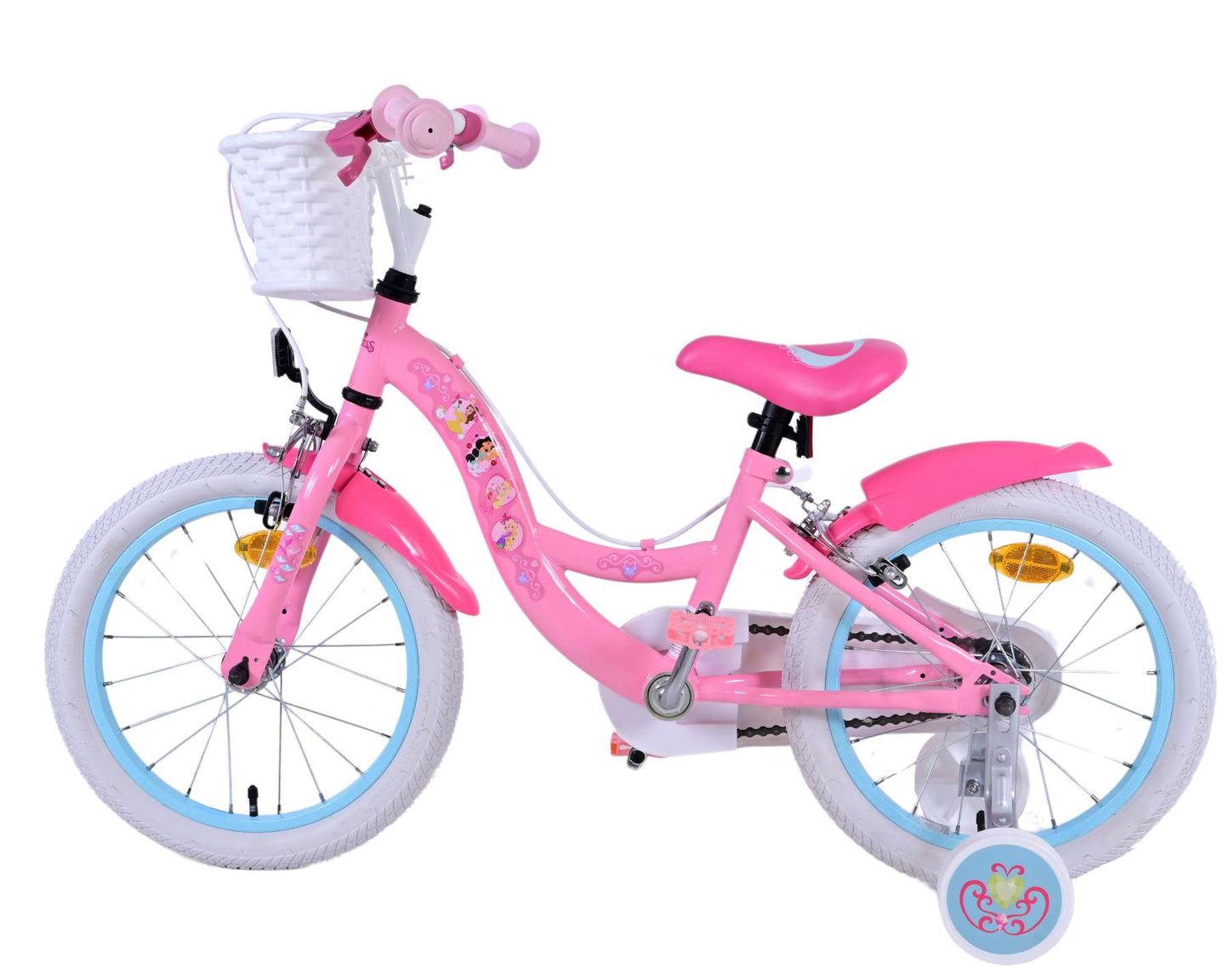 Disney Princess Barncykel Två Handbromsar 16 tum, Rosa - Lilla Cykelbutiken
