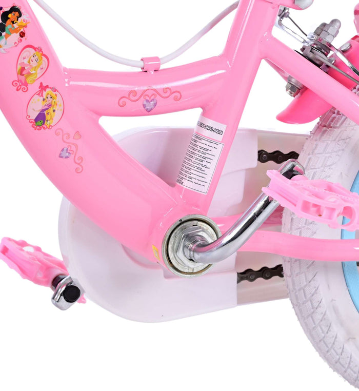 Disney Princess Barncykel Två Handbromsar 12 tum, Rosa - Lilla Cykelbutiken