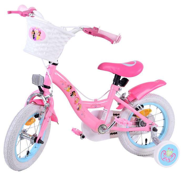 Disney Princess Barncykel Två Handbromsar 12 tum, Rosa - Lilla Cykelbutiken