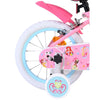 Disney Princess 14 Tum Barncykel, Rosa med Korg & Stödhjul - För barn 3-5 år