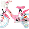 Disney Princess 14 Tum Barncykel, Rosa med Korg & Stödhjul - För barn 3-5 år