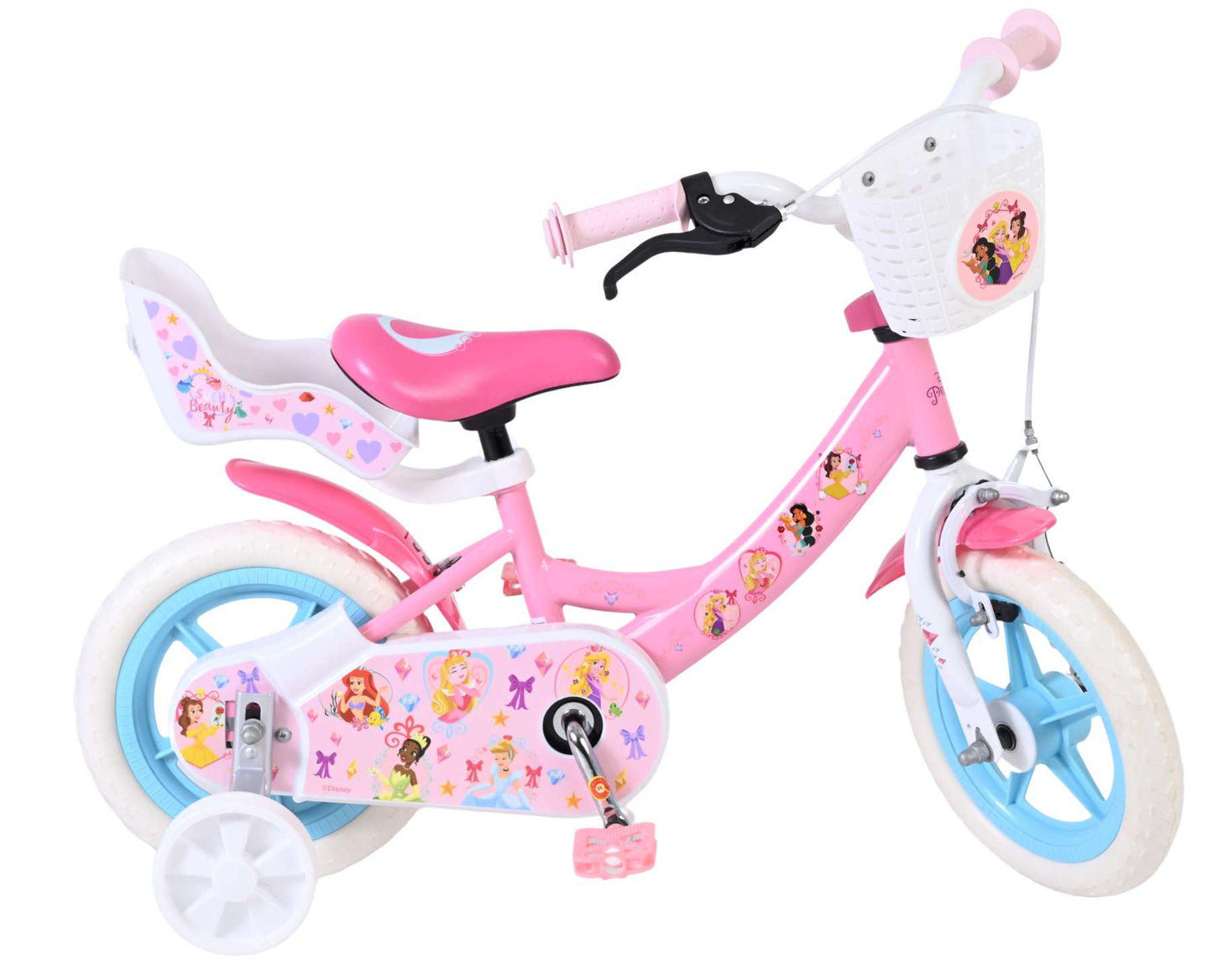 Disney Princess Mag Wheels Barncykel 12 tum, Rosa - För barn 3-4 år