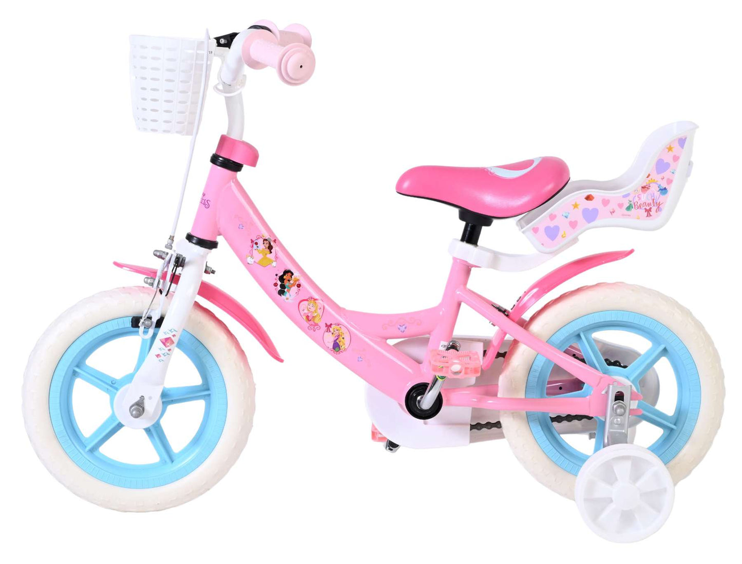 Disney Princess Mag Wheels Barncykel 12 tum, Rosa - För barn 3-4 år