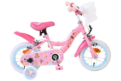 Disney Princess Barncykel 12 tum, dubbla handbromsar, Rosa - För barn 3-4 år
