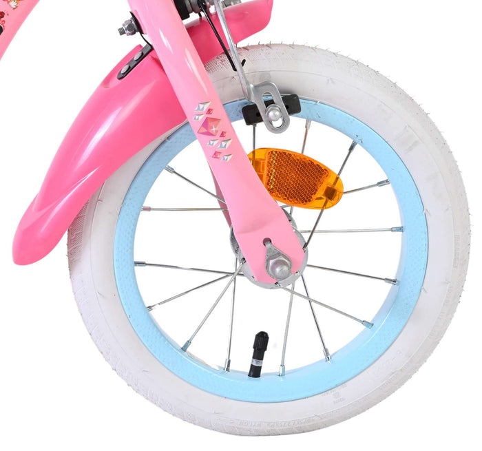 Disney Princess Barncykel 12 tum, dubbla handbromsar, Rosa - För barn 3-4 år