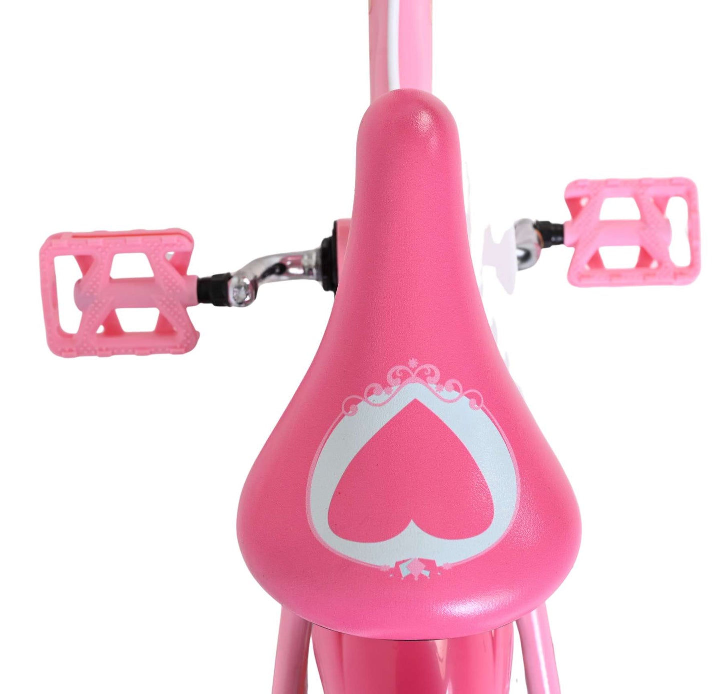 Disney Princess Barncykel 12 tum, dubbla handbromsar, Rosa - För barn 3-4 år