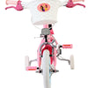 Disney Princess Barncykel 12 tum, dubbla handbromsar, Rosa - För barn 3-4 år