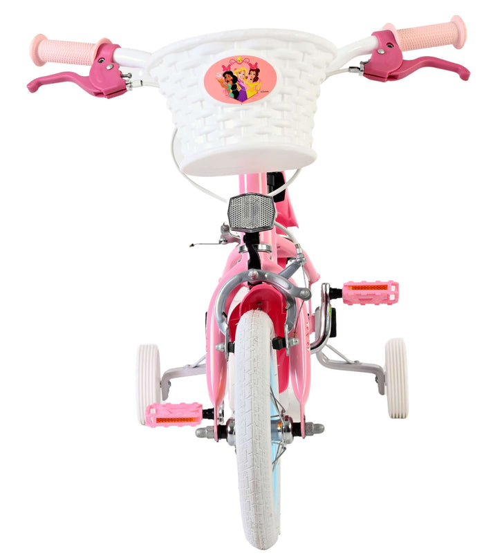 Disney Princess Barncykel 12 tum, dubbla handbromsar, Rosa - För barn 3-4 år