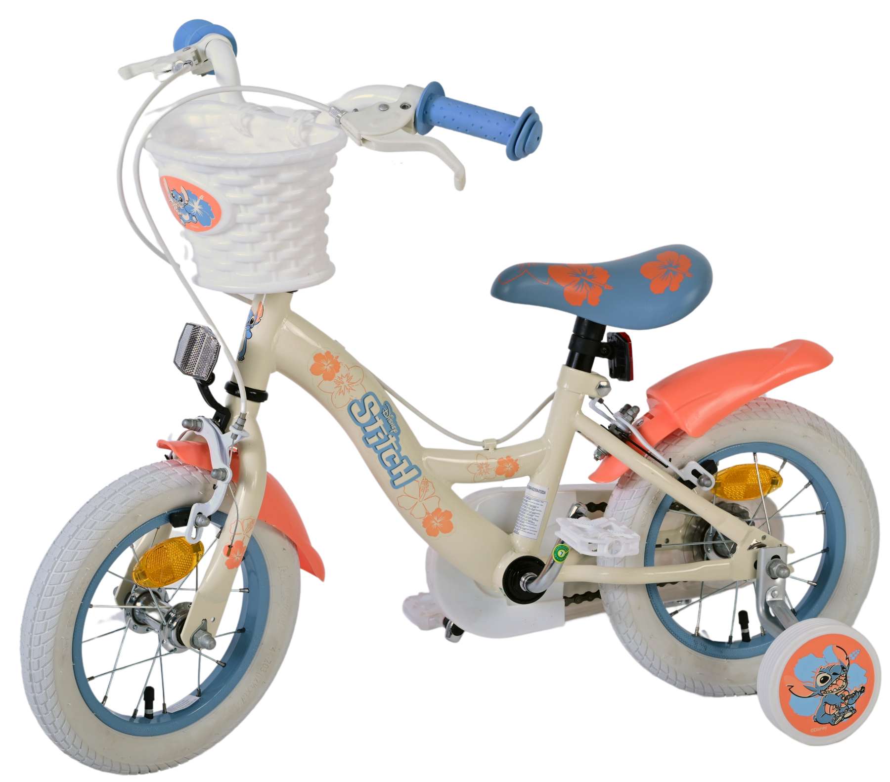 Disney Stitch Barncykel Två Handbromsar, 12 tum - Lilla Cykelbutiken