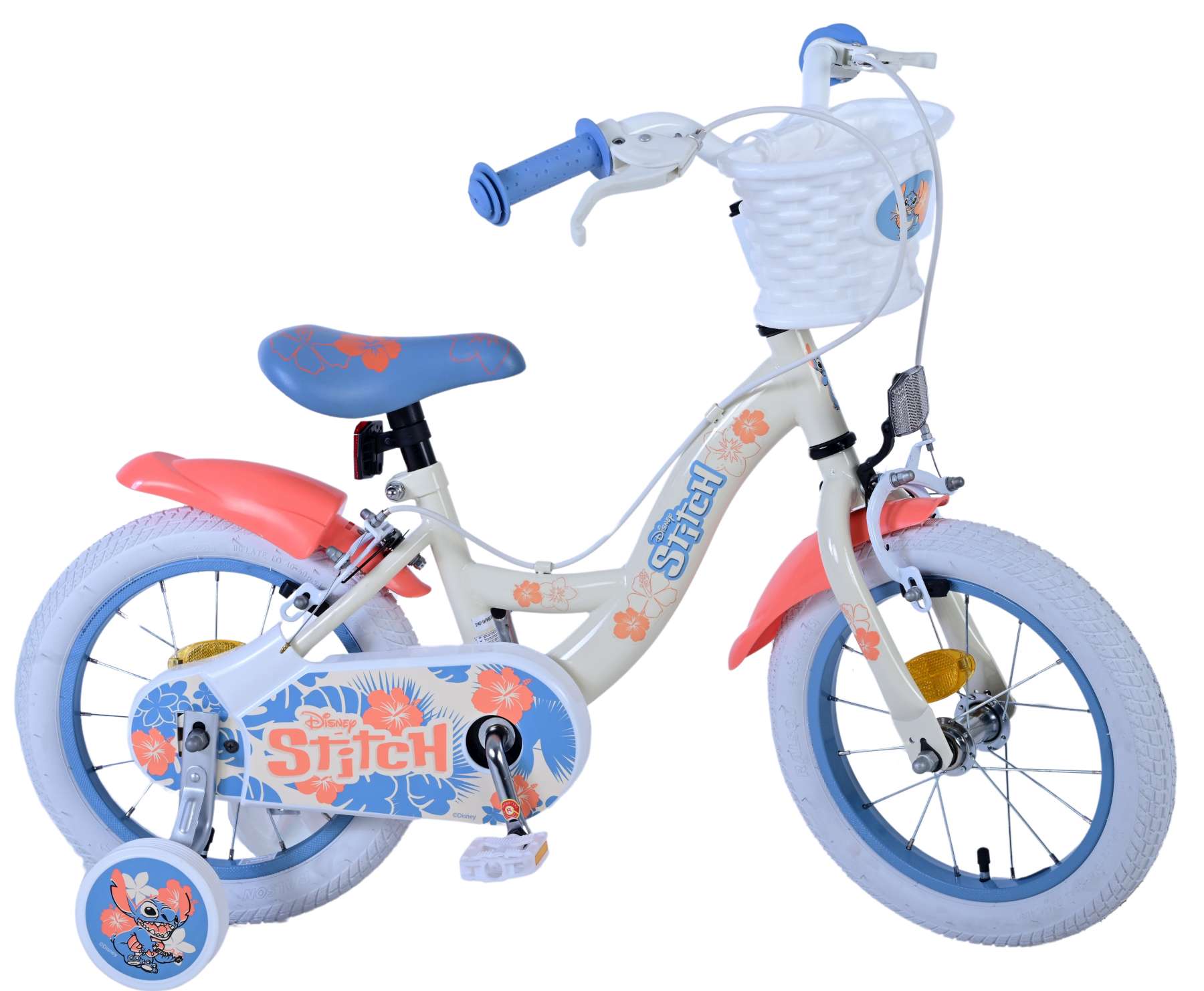 Disney Stitch Barncykel Två Handbromsar, 14 tum - Lilla Cykelbutiken