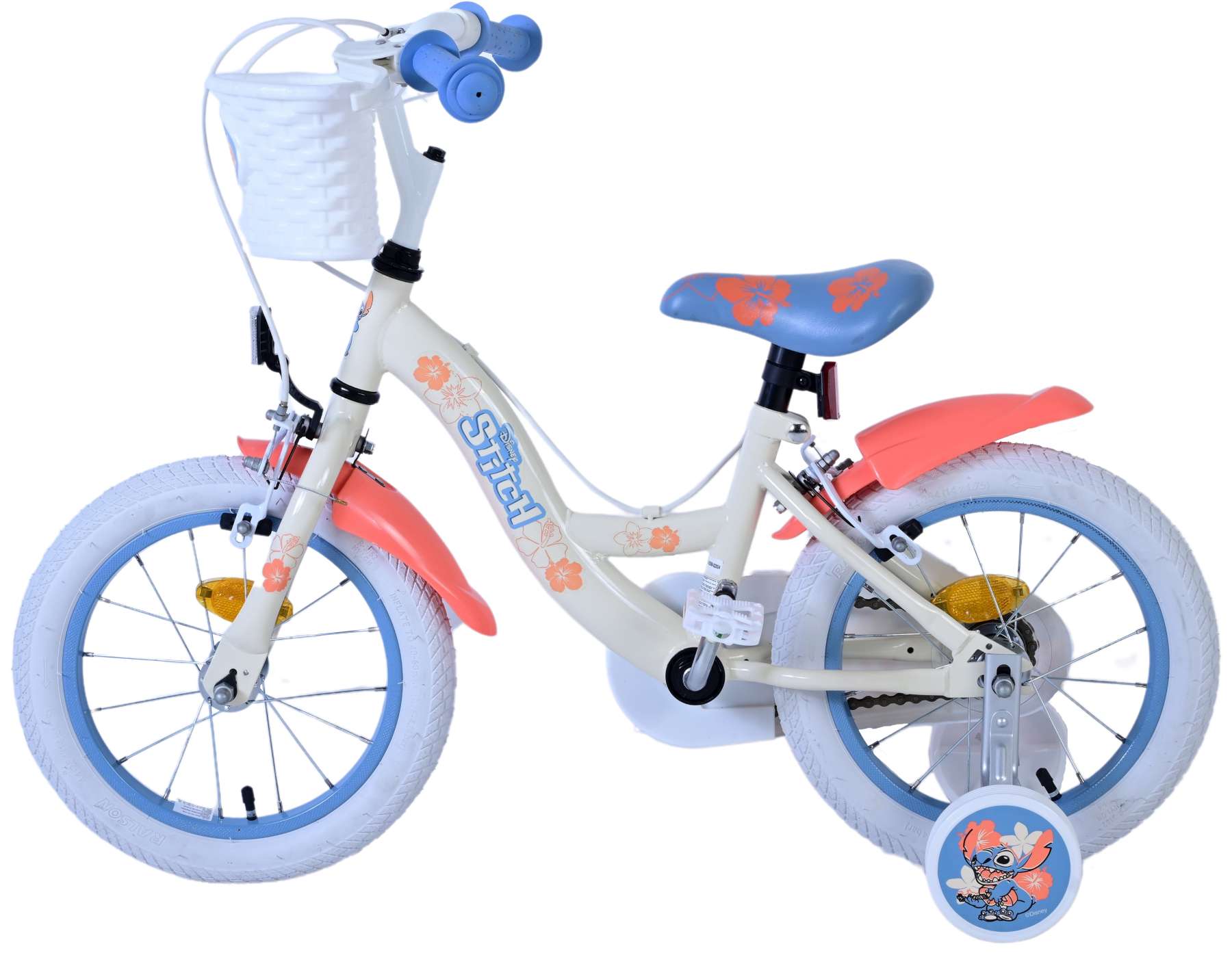 Disney Stitch Barncykel Två Handbromsar, 14 tum - Lilla Cykelbutiken