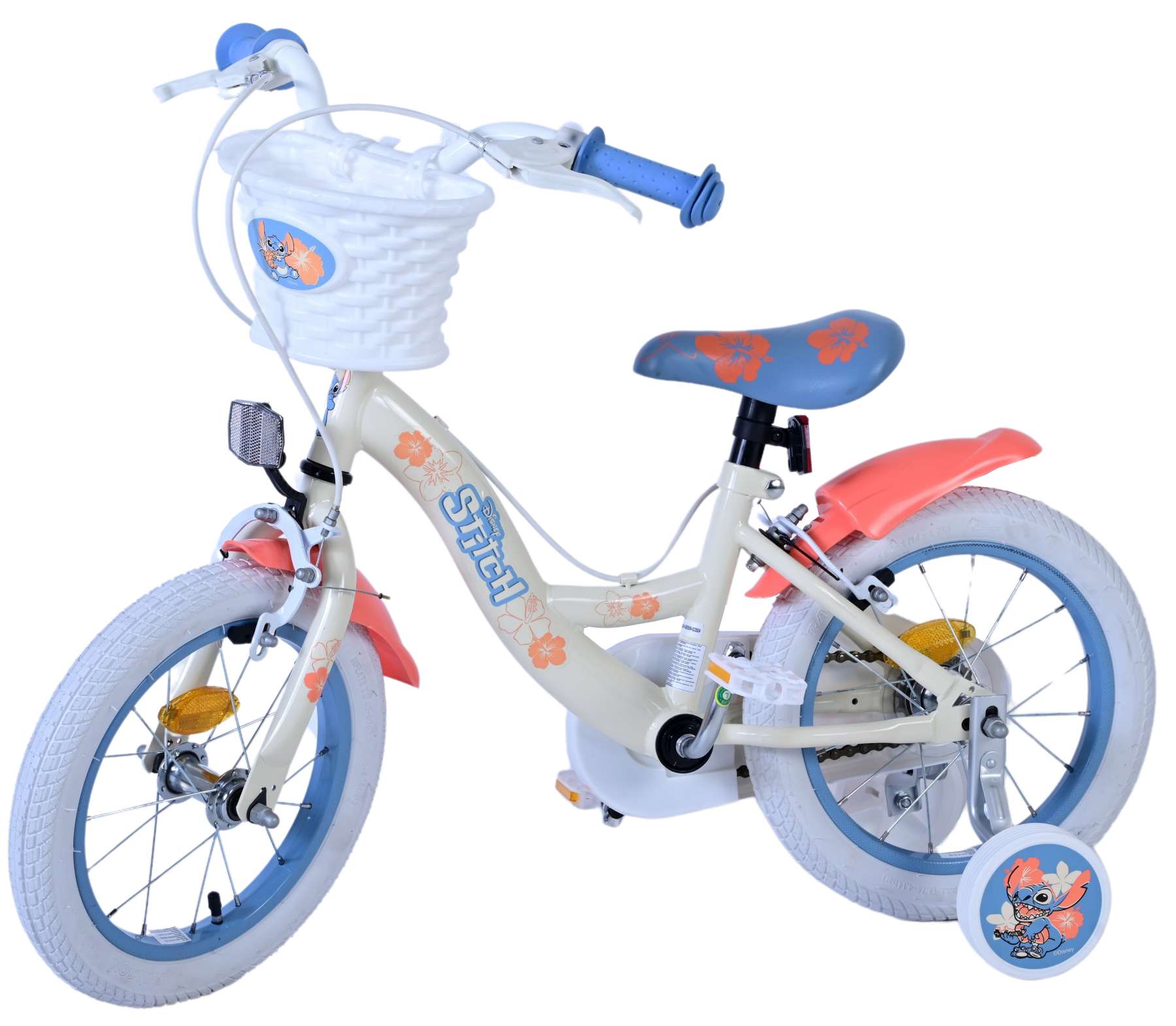Disney Stitch Barncykel Två Handbromsar, 14 tum - Lilla Cykelbutiken