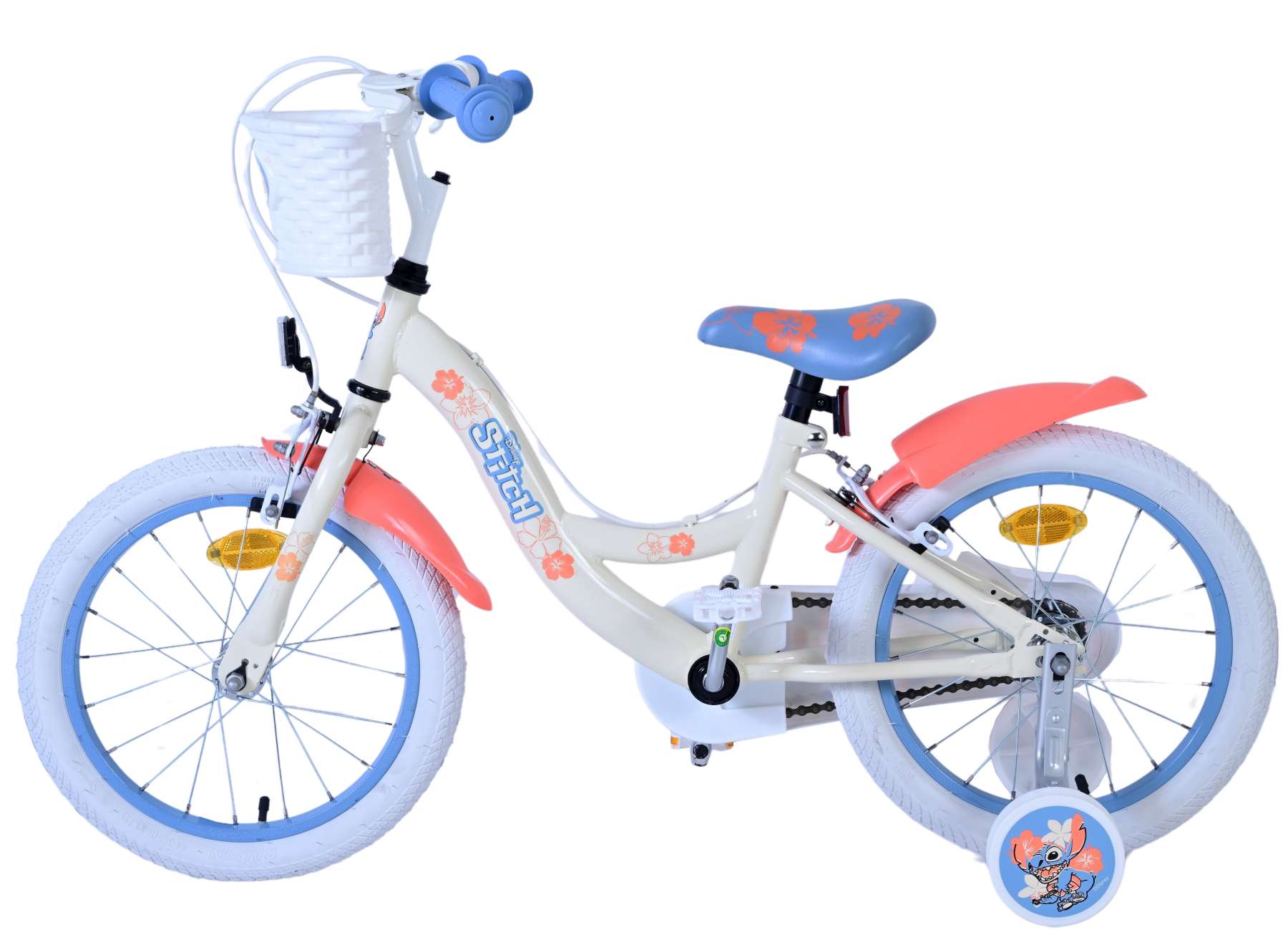 Disney Stitch Barncykel Två Handbromsar, 16 tum - Lilla Cykelbutiken