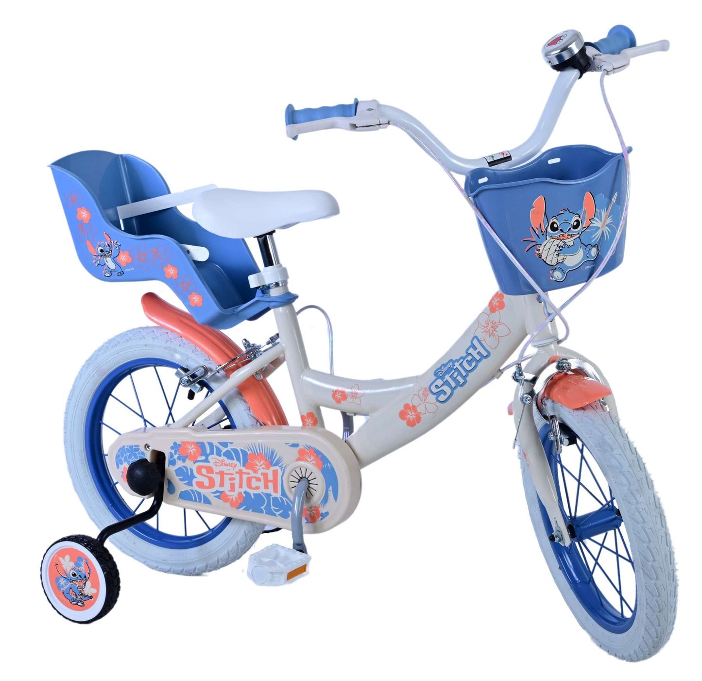 Disney Stitch Barncykel Två Handbromsar, 14 tum - Lilla Cykelbutiken