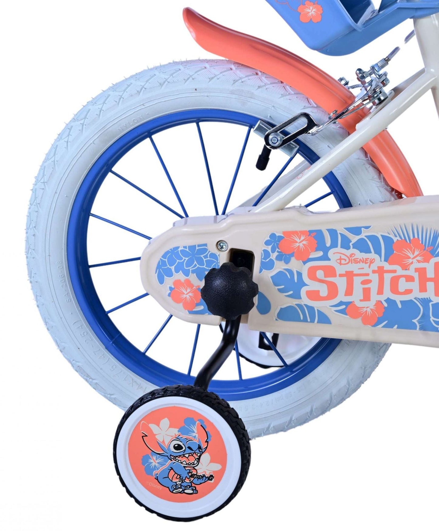Disney Stitch Barncykel Två Handbromsar, 14 tum - Lilla Cykelbutiken
