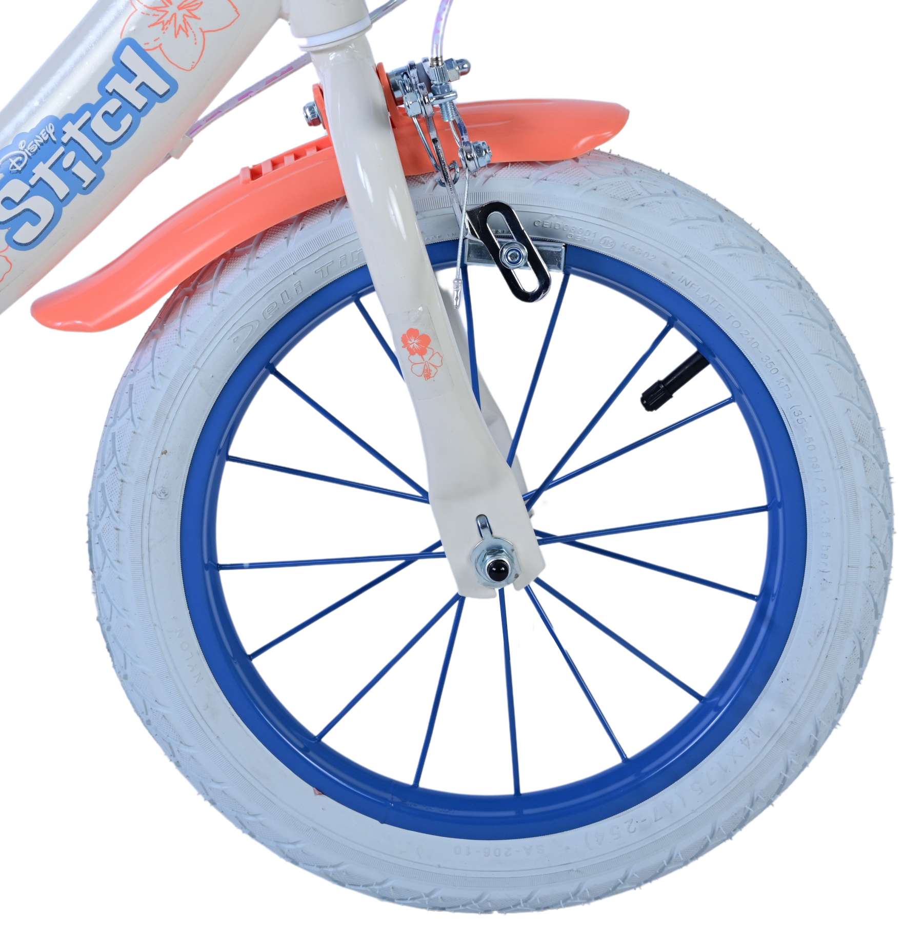 Disney Stitch Barncykel Två Handbromsar, 14 tum - Lilla Cykelbutiken
