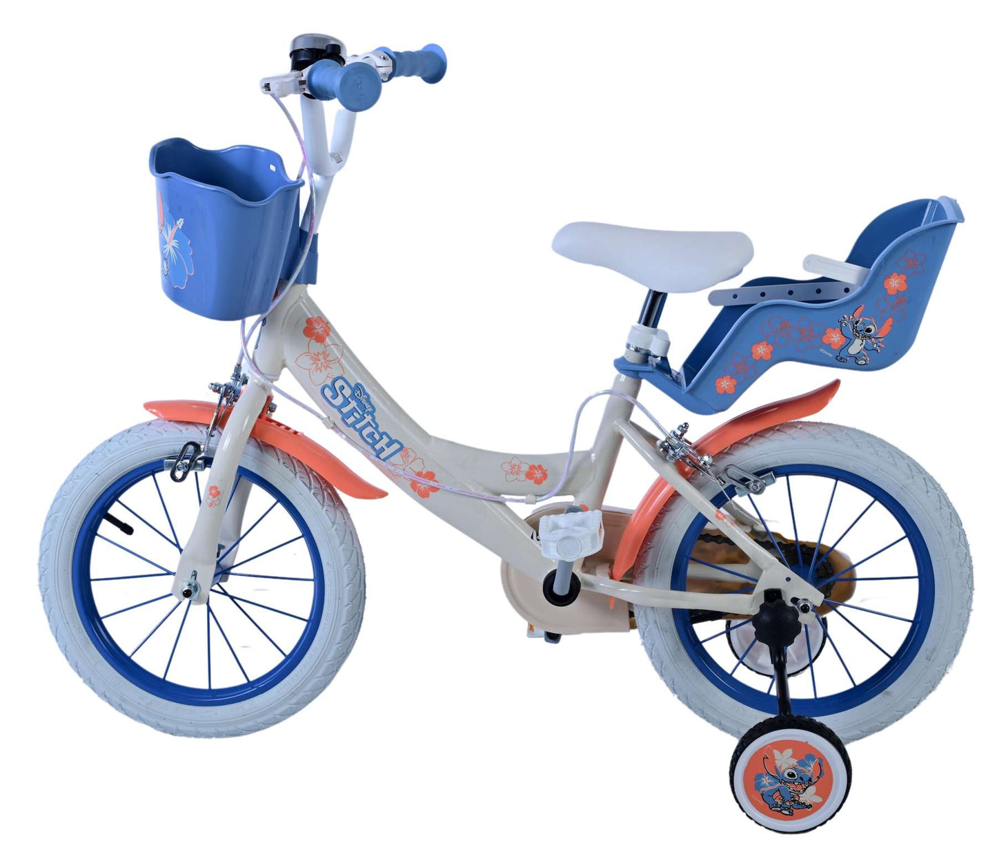 Disney Stitch Barncykel Två Handbromsar, 14 tum - Lilla Cykelbutiken
