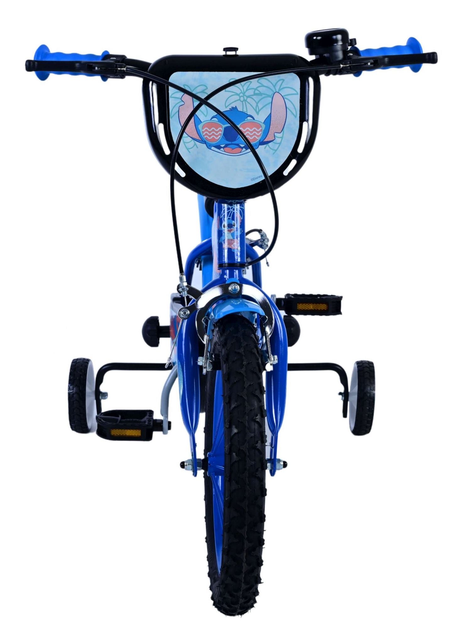 Disney Stitch Barncykel Två Handbromsar 14 tum, Blå - Lilla Cykelbutiken