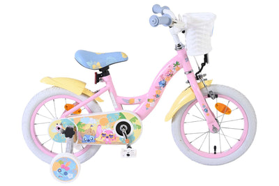 Disney Stitch 14 tum barncykel, Rosa - För barn 3-5 år
