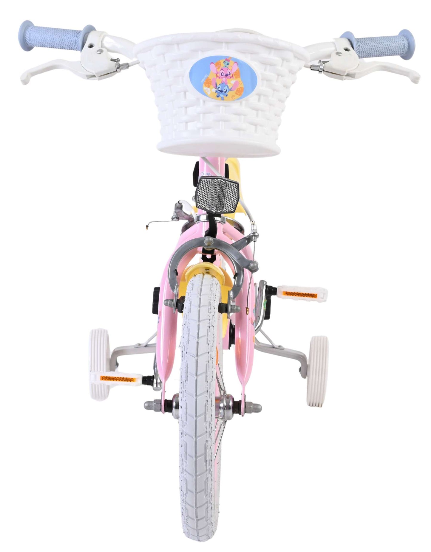 Stitch Disney Stitch Barncykel 14 tum, dubbla handbromsar, Rosa - För barn 5-5 år