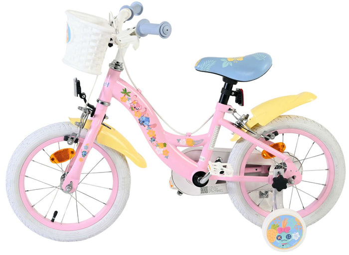 Stitch Disney Stitch Barncykel 14 tum, dubbla handbromsar, Rosa - För barn 5-5 år