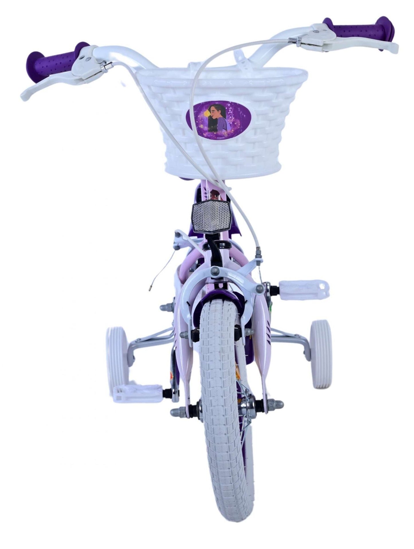 Disney Wish Barncykel Två Handbromsar 12 tum, Lila - Lilla Cykelbutiken