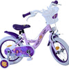 Disney Wish Barncykel Två Handbromsar 14 tum, Lila - Lilla Cykelbutiken