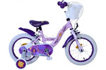 Disney Wish Barncykel Två Handbromsar 14 tum, Lila - Lilla Cykelbutiken