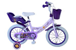 Disney Wish Barncykel Två Handbromsar 14 tum, Lila - Lilla Cykelbutiken