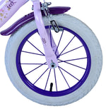 Disney Wish Barncykel Två Handbromsar 14 tum, Lila - Lilla Cykelbutiken