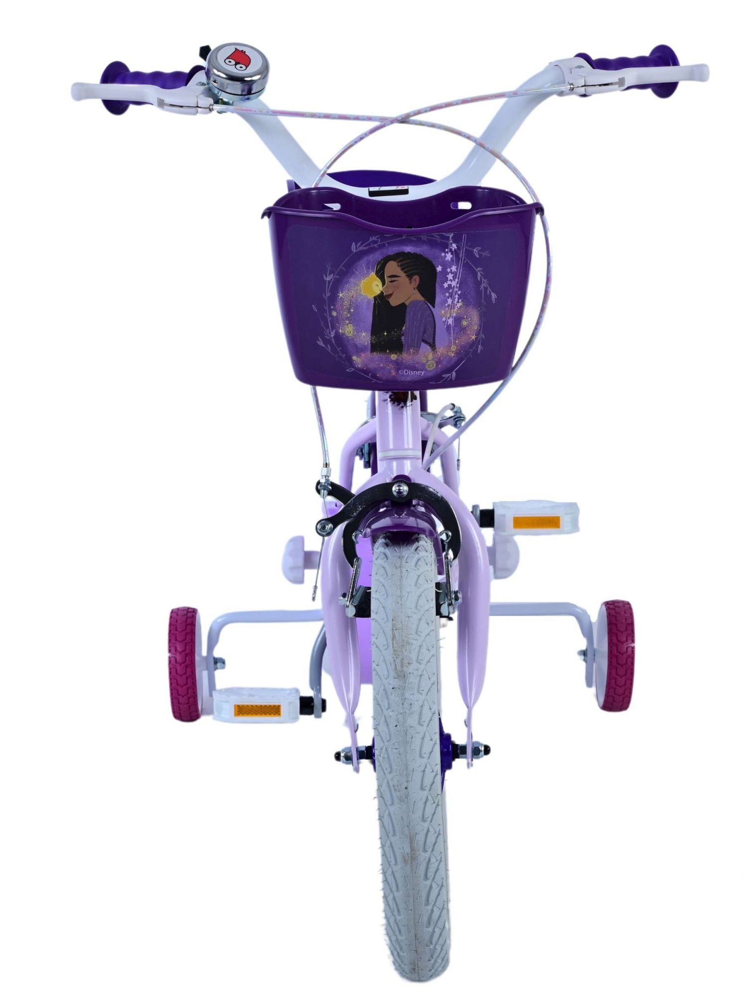Disney Wish Barncykel Två Handbromsar 14 tum, Lila - Lilla Cykelbutiken