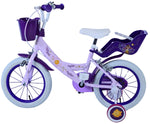Disney Wish Barncykel Två Handbromsar 14 tum, Lila - Lilla Cykelbutiken