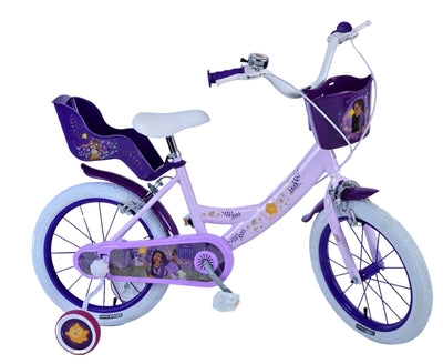Disney Wish Barncykel Två Handbromsar 16 tum, Lila - Lilla Cykelbutiken