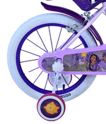 Disney Wish Barncykel Två Handbromsar 16 tum, Lila - Lilla Cykelbutiken