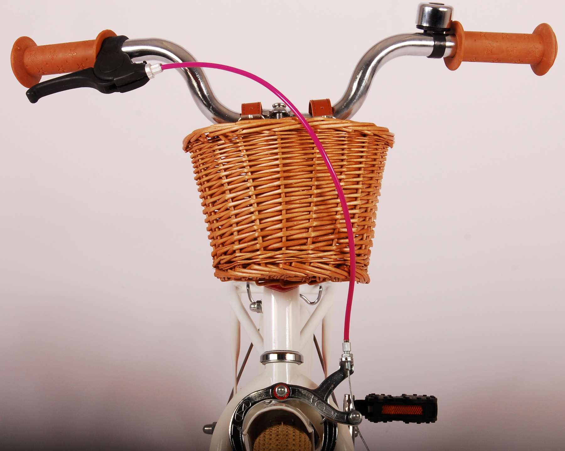 Volare Excellent Barncykel 12 tum, Vit - Lilla Cykelbutiken