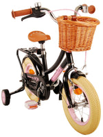 Volare Excellent Barncykel 12 tum, Svart - Lilla Cykelbutiken