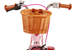 Volare Excellent 12-tums Barncykel med Stödhjul – Rosa med Korg och Pakethållare, För barn 3-4 år (Copy)