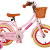 Volare Excellent 14-tums Barncykel – Rosa med Korg och Pakethållare, För barn 3-5 år