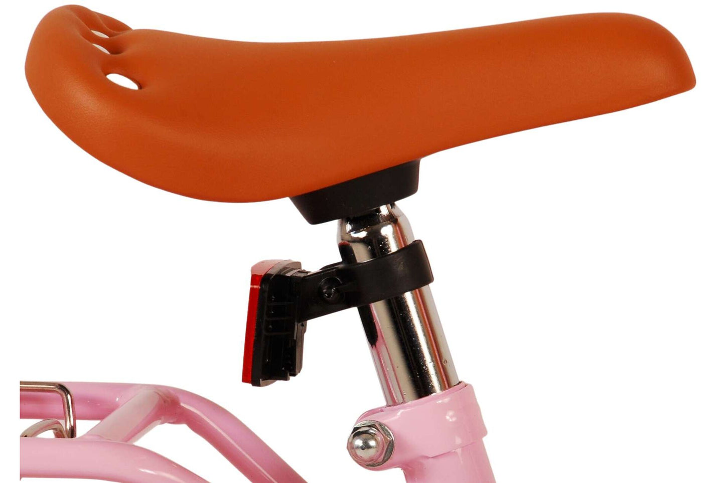 Volare Excellent 14-tums Barncykel – Rosa med Korg och Pakethållare, För barn 3-5 år